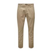 Only & Sons Klassiska Herrbyxor Beige, Herr