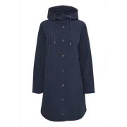 Cream Winter Jackets Blue, Dam