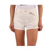 Levi's Snygga Denim Shorts för Sommaren White, Dam