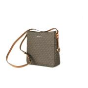 Michael Kors Signature Jet Set Large Signature Messenger Crossbody Bag...