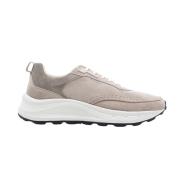 Nubikk Grå Mocka Sneakers med Twist Gray, Herr