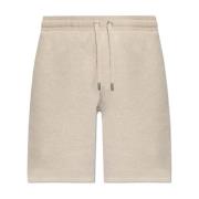 Ami Paris Bomullsshorts med logotyp Beige, Dam