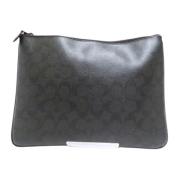 Coach Pre-owned Pre-owned Canvas kuvertvskor Black, Dam