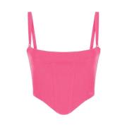 Chiara Ferragni Collection Sleeveless Tops Pink, Dam