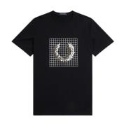 Fred Perry T-Shirts Black, Herr