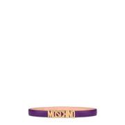Moschino Stiligt Bälte för Modernt Utseende Purple, Dam