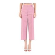 Pinko Cropped Trousers Pink, Dam