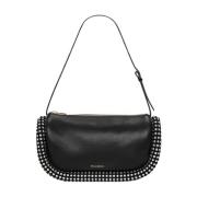 JW Anderson Kristall Bumper Läder Axelväska Black, Dam