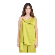 Simona Corsellini Sleeveless Tops Green, Dam