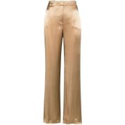 Alberta Ferretti Wide Trousers Brown, Dam