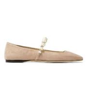 Jimmy Choo Ballerinas Beige, Dam