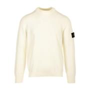 Stone Island Round-neck Knitwear White, Herr