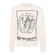 Etro Sweatshirts White, Herr