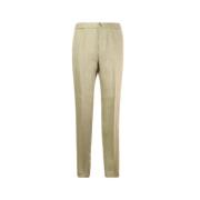 Etro Slim-fit Trousers Green, Herr