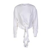 Dondup Stiliga Sweatshirts Kollektion White, Dam