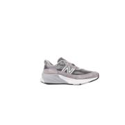 New Balance Grå Mocka Gummisula Canvas Sneakers Gray, Dam