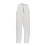 Brunello Cucinelli Elegant Byxor White, Dam