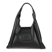 Hogan Svart Medium Hobo Väska Black, Dam