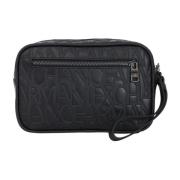 Armani Exchange Svart Beauty Case med Anpassad Dragkedjeficka Black, D...