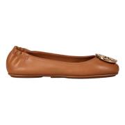 Tory Burch Läderballerinor - Normal passform - 100% läder Brown, Dam