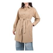 Max Mara Weekend Beige Hemdblus Klänning Virgus Beige, Dam