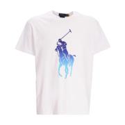 Ralph Lauren Vit Bomull T-Shirt - Regular Fit White, Herr