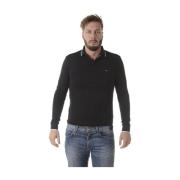 Emporio Armani EA7 Klassisk Polo Tröja Black, Herr