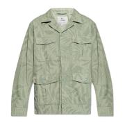 Woolrich Lätt jacka med blommotiv Green, Herr