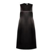 Comme des Garçons Satin ärmlös klänning Black, Dam