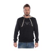 Emporio Armani Huvtröja Långärmad Sweatshirt Black, Herr