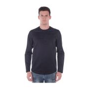 Emporio Armani Mysig Stickad Tröja Pullover Black, Herr