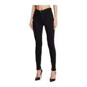 Guess Skinny Jeans - Svart, Hög Midja, 5 Fickor Black, Dam