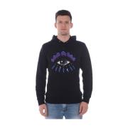 Kenzo Hoodie Sweatshirt Black, Herr