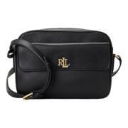 Ralph Lauren Läder Kameraväska Marcy Black, Dam