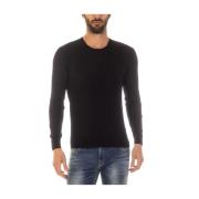 Armani Jeans Mysig Stickad Tröja Black, Herr