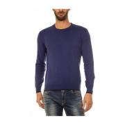 Armani Jeans Mysig Stickad Tröja Pullover Blue, Herr