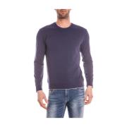 Armani Jeans Mysig Stickad Tröja Purple, Herr