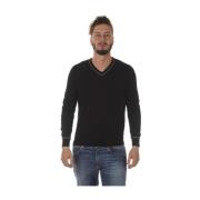 Armani Jeans Mysig Stickad Tröja Black, Herr