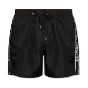 Balmain Badshorts med logotyp Black, Herr