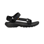 Teva Snygga Platta Sandaler för Sommaren Black, Herr