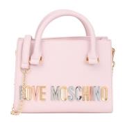 Love Moschino Rosa Bold Love Lettering Axelväska Pink, Dam