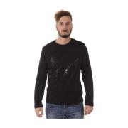 Versace Jeans Couture Casual Sweatshirt Tee Black, Herr