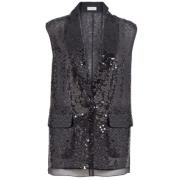 Brunello Cucinelli Vests Black, Dam