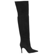 Paris Punk High Boots Black, Dam