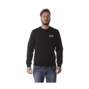 Emporio Armani EA7 Snygga Sweatshirts för Män Black, Herr