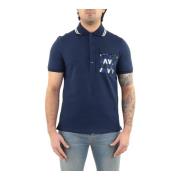 Valentino Polo Shirts Blue, Herr