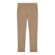 Dondup Slim Fit Bomull Chinos Brown, Herr