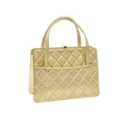 Chanel Vintage Pre-owned Laeder handvskor Beige, Dam