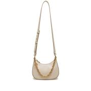 Bally Elfenbensvit kalvläder crossbody-väska Beige, Dam