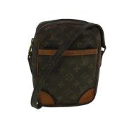 Louis Vuitton Vintage Pre-owned Canvas axelremsvskor Brown, Dam